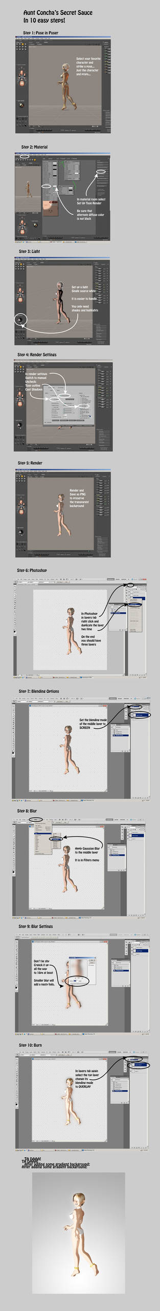 Aunt Concha's Poser Tutorial