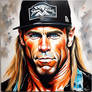 Shawn Michaels Acrylic Painting 