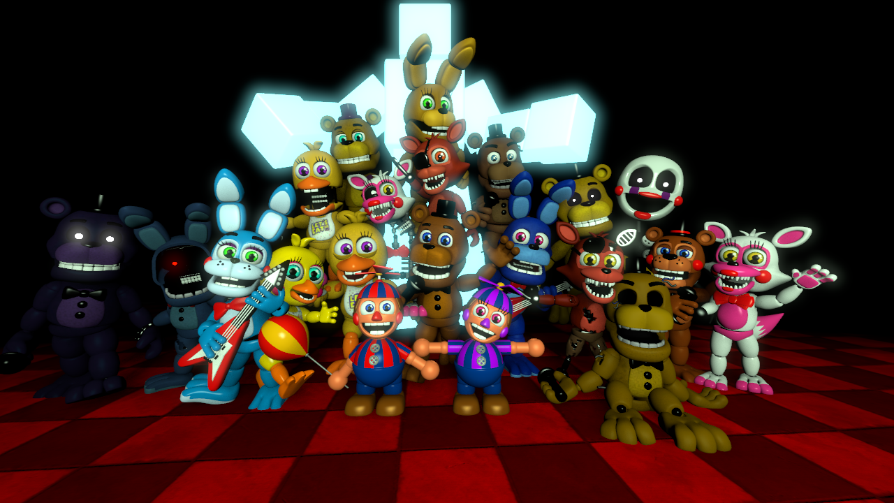 Photoshop FNAF]-FNaF World Character's by Dafomin on DeviantArt