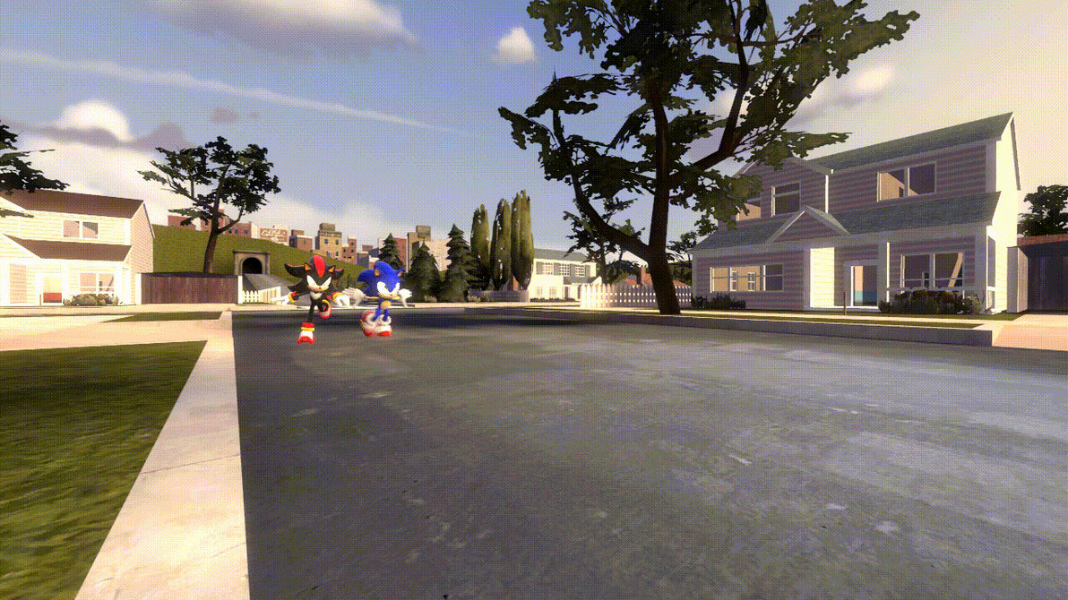 Sonic and Shadow Race Test by LegomanManiac on DeviantArt