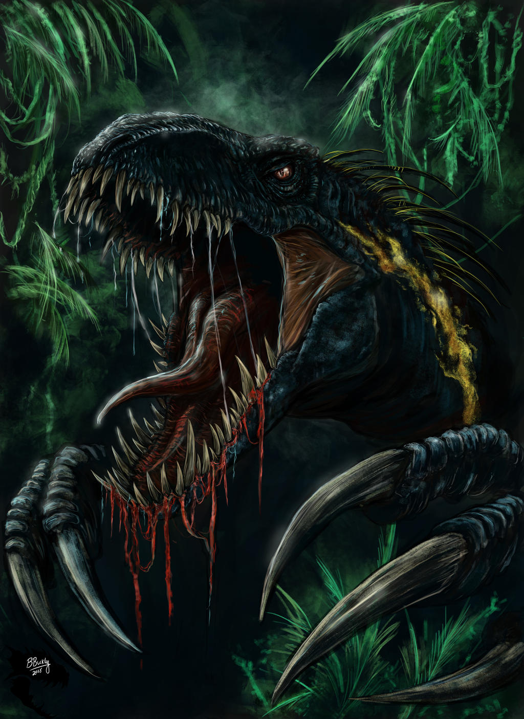 Indoraptor by WretchedSpawn2012 on DeviantArt