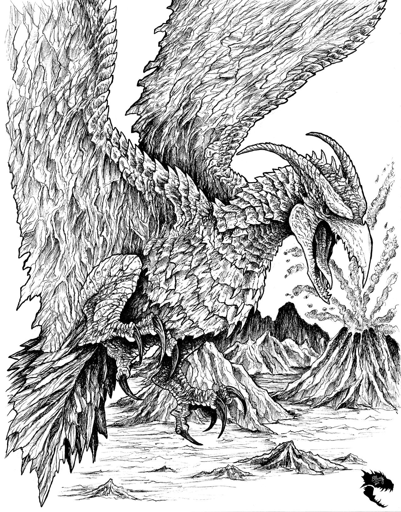 Rodan Drawimg Rodan 2019 by WretchedSpawn2012 on DeviantArt
