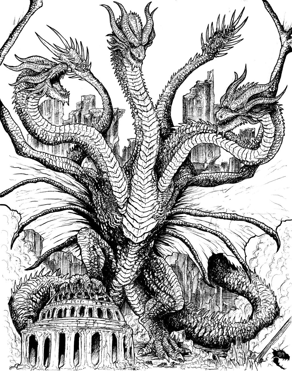 King Ghidorah 2019 by WretchedSpawn2012 on DeviantArt