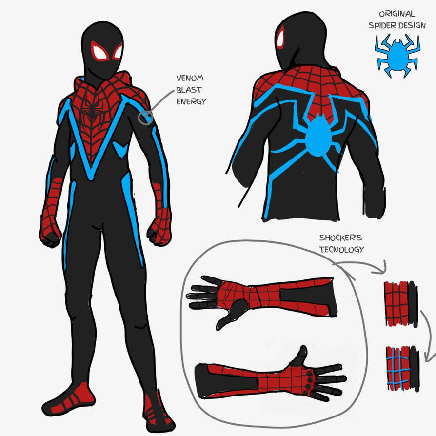 Evolved suit (Miles Morales Original) redesign. by MikeM0rales on ...