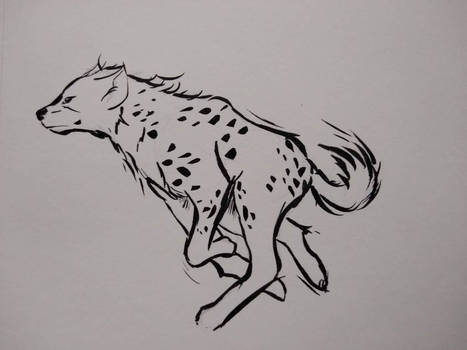 hyena tattoo