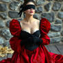 Kneeling blindfolded on the scaffold