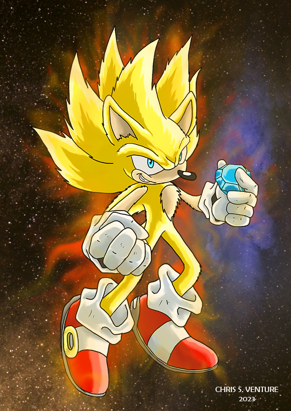 Super Sonic 2 - Sonic Frontiers by ShadowLifeman on DeviantArt