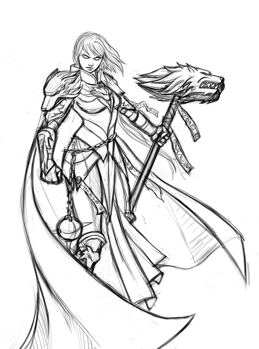 White Paladin sketch