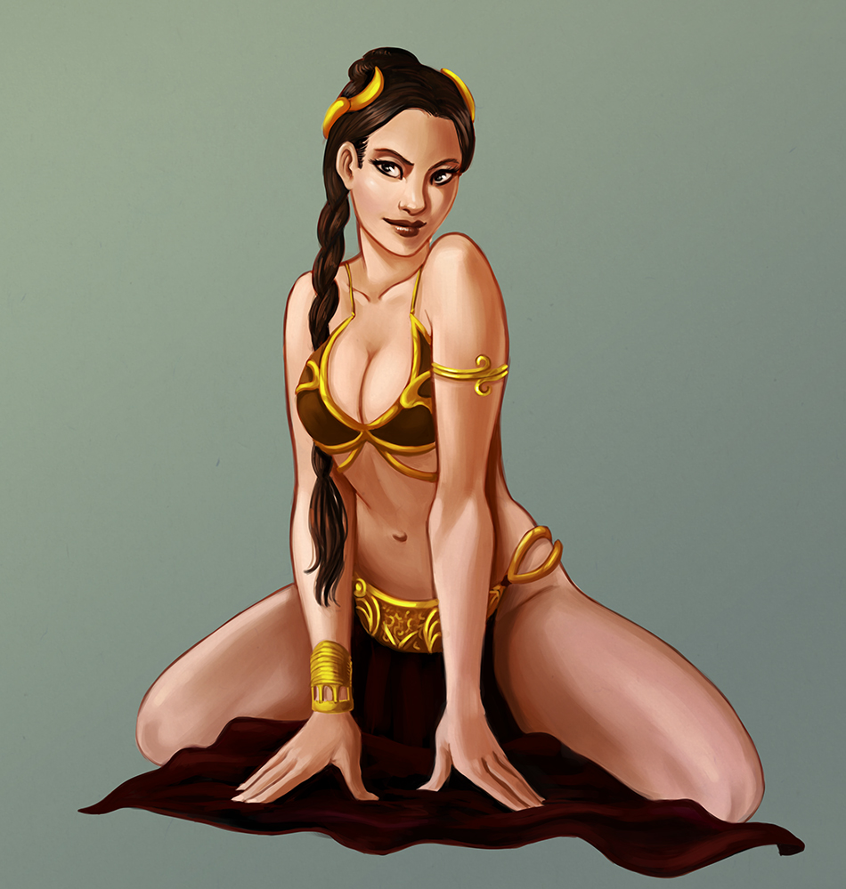 Slave Leia By Iara Art On DeviantArt.