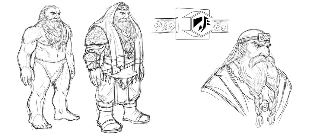 Dwarf Reference Concept art: Dwarf, male by iara-art on DeviantArt