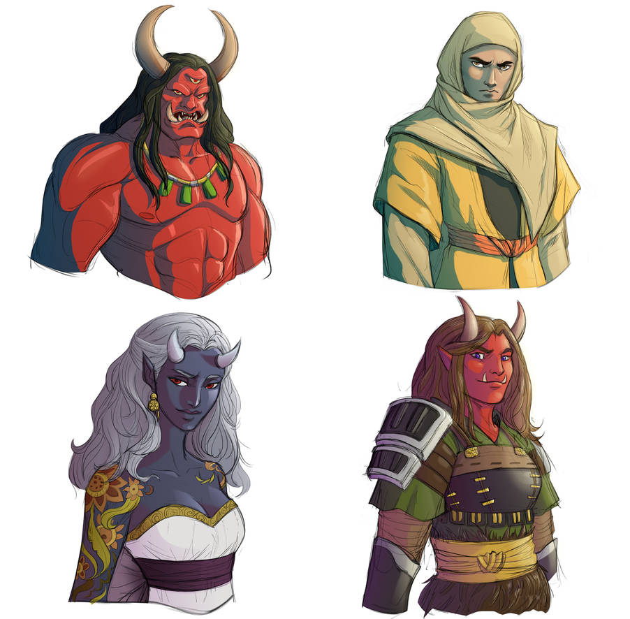 Commission: Asian characters by iara-art on DeviantArt