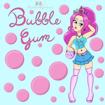 Ice Cream Character Design:. Bubble Gum