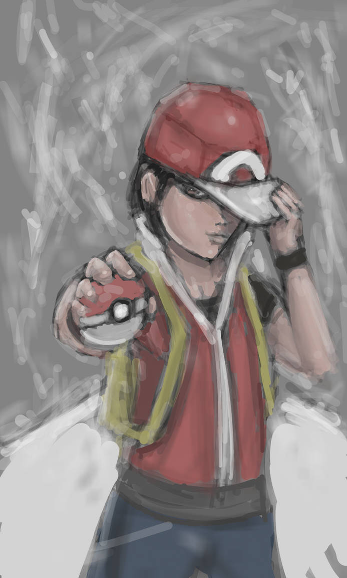 Red from Pokemon (Finished) by Thenotoriousoutlaw on DeviantArt