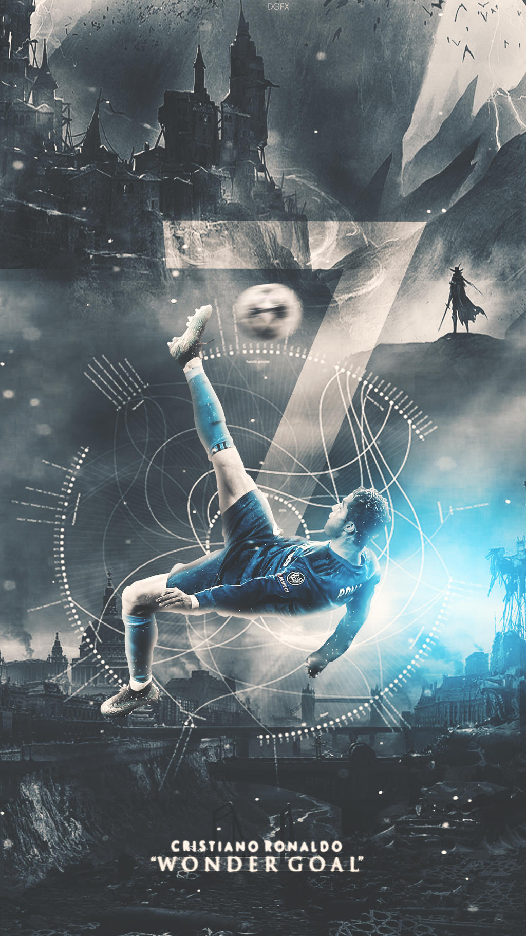 Cristiano Ronaldo - Wallpaper/Bicycle Kick. by DanialGFX on DeviantArt