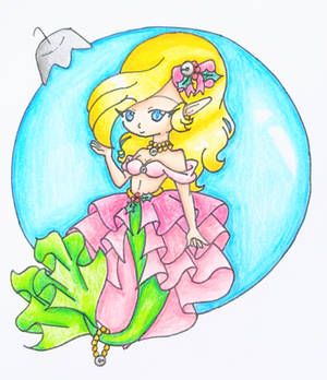 Mermaid with a Christmas Ornament