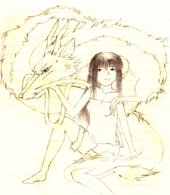 Chihiro and Haku - Older