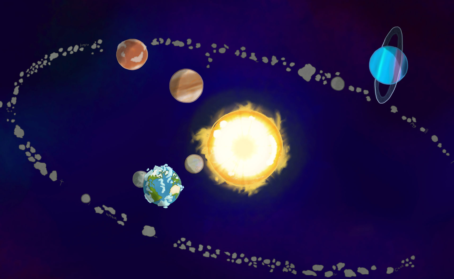 Solar Dreams of a Solar System by Cammy-Etoile on DeviantArt
