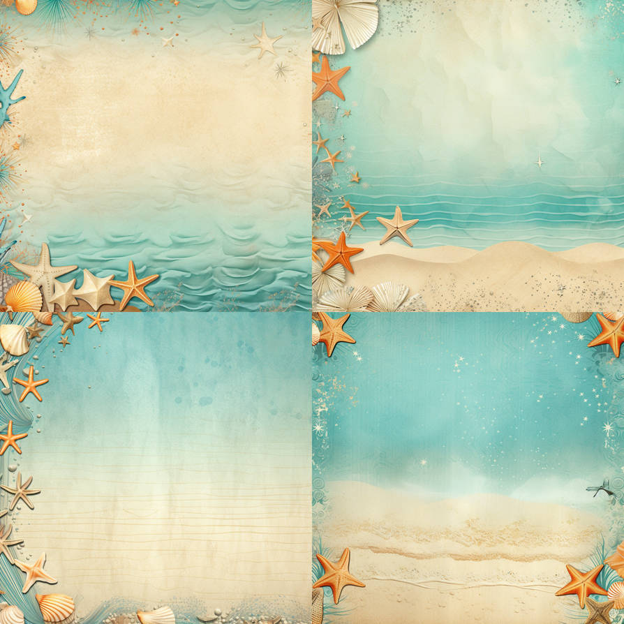 Free Beach Scrapbook Paper by TemporalStasisAdopts on DeviantArt