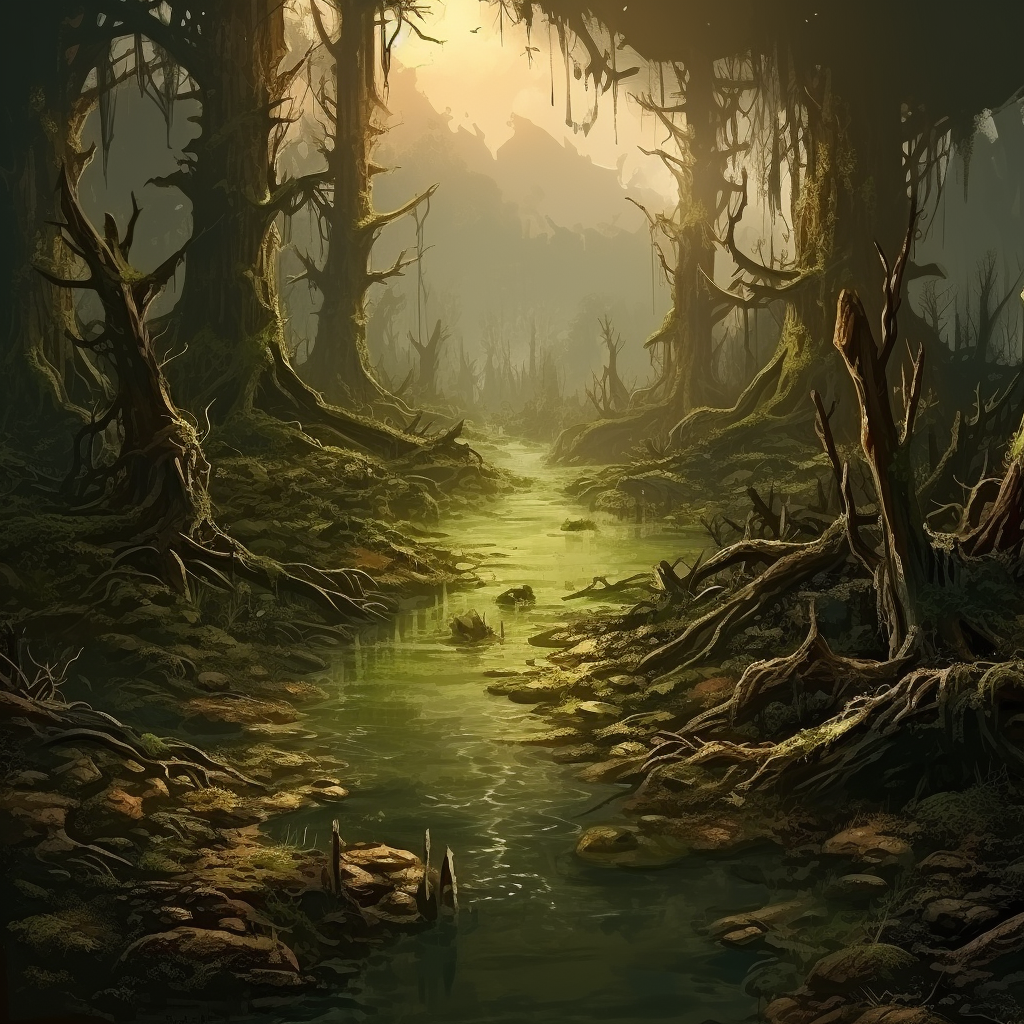 Free Digital Landscape Background - Swamp by TemporalStasisAdopts on ...