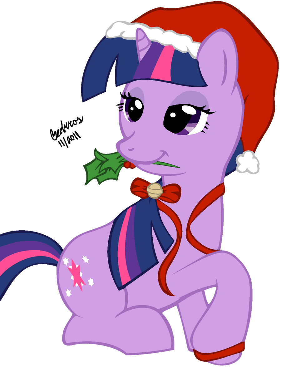 Twilight Sparkle and a Holly