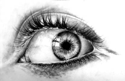 Charcoal eye study