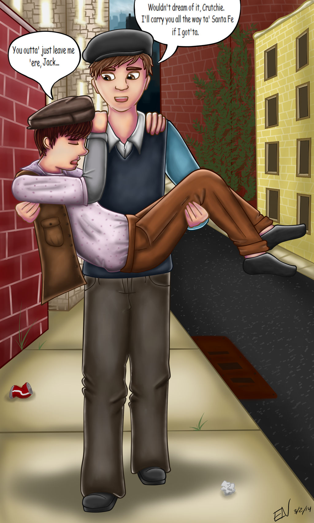 Jack And Crutchie By Emylian On Deviantart Jack And Crutchie By Emylian On Deviantart