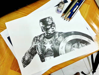 Captain America Pencil Sketch