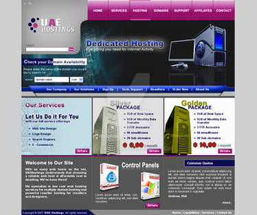 Web Hosting Layout