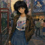 Beautiful Anime Girl in 80s Tokyo