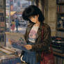 Beautiful Anime Girl in Tokyo Shop