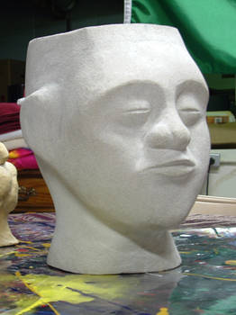 Sculpture of a Geisha - wip 2