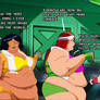 Ssbbw spies in gym wear feeling proud being fat