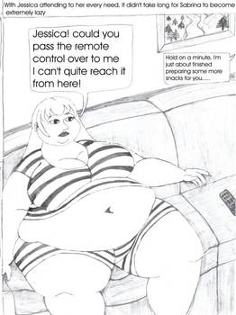 Ssbbw Sabrina too fat and lazy to reach remote