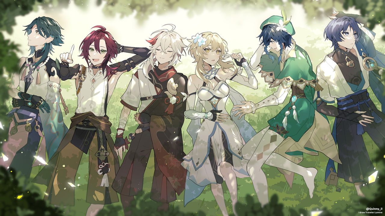 Anemo Boys With Lumine Traveler By QuinnyIlada On DeviantArt anemo-boys-with-lumine-traveler-by-quinnyilada-on-deviantart