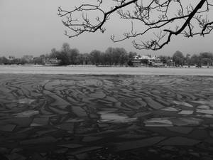 ice on the lake