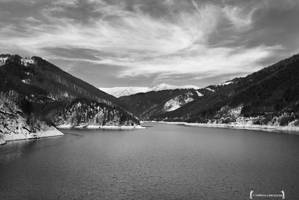 Rausor lake from Arges Romania