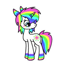 Technocolor Rainbow Pony