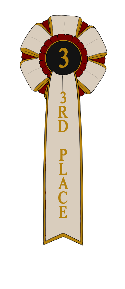 Third Place Ribbon by osteophaguss on DeviantArt