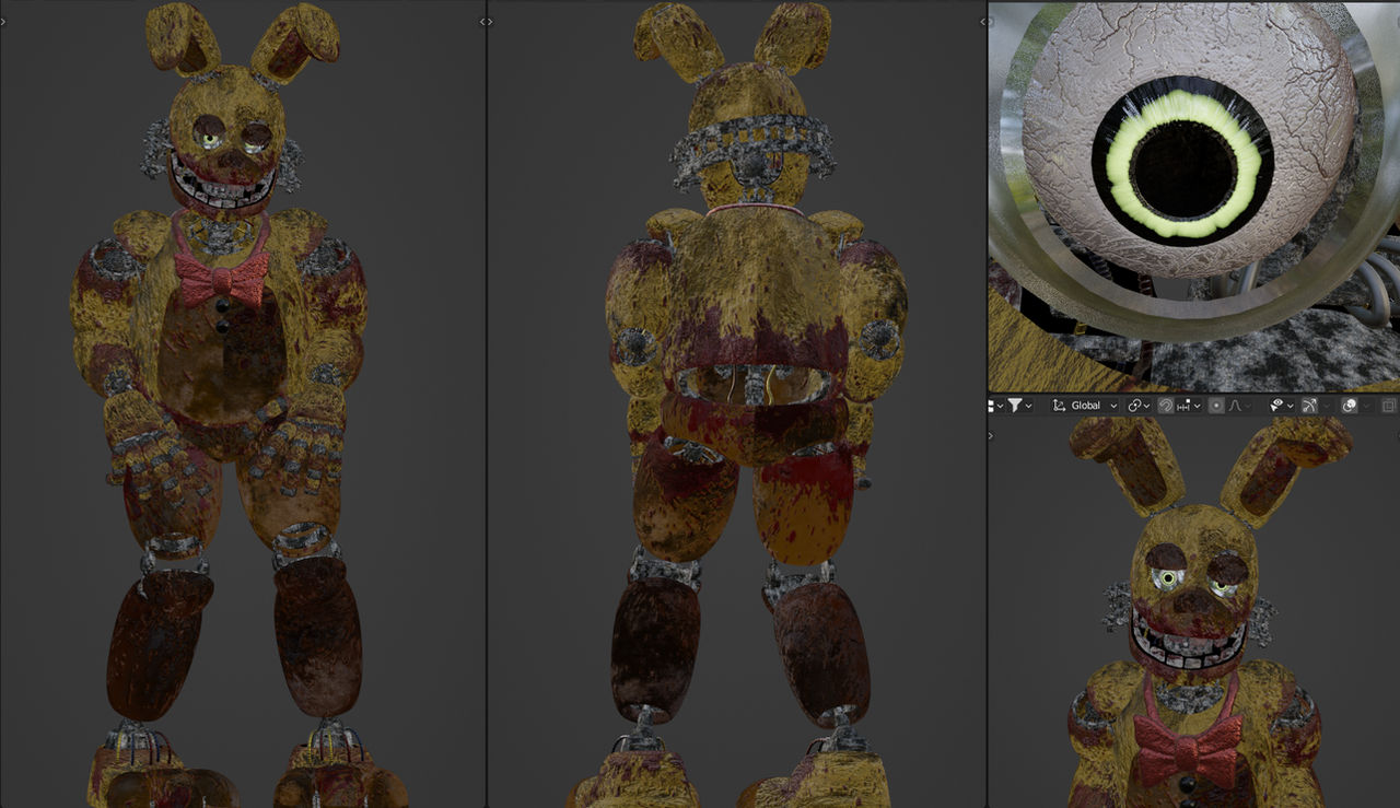 Spring Block Springbonnie Springbonnie V10 Retexture By Some Idiot by T1R3DF3V3R on DeviantArt