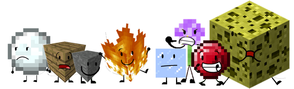 A Minecrafty BFDI by Piggy-Ham-Bacon on DeviantArt