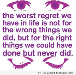 Worst Regret in Life