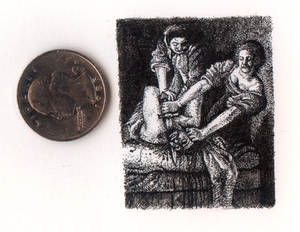 A reproduction of Judith Beheading Holofer.