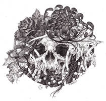 Withered Flowers Illustration.