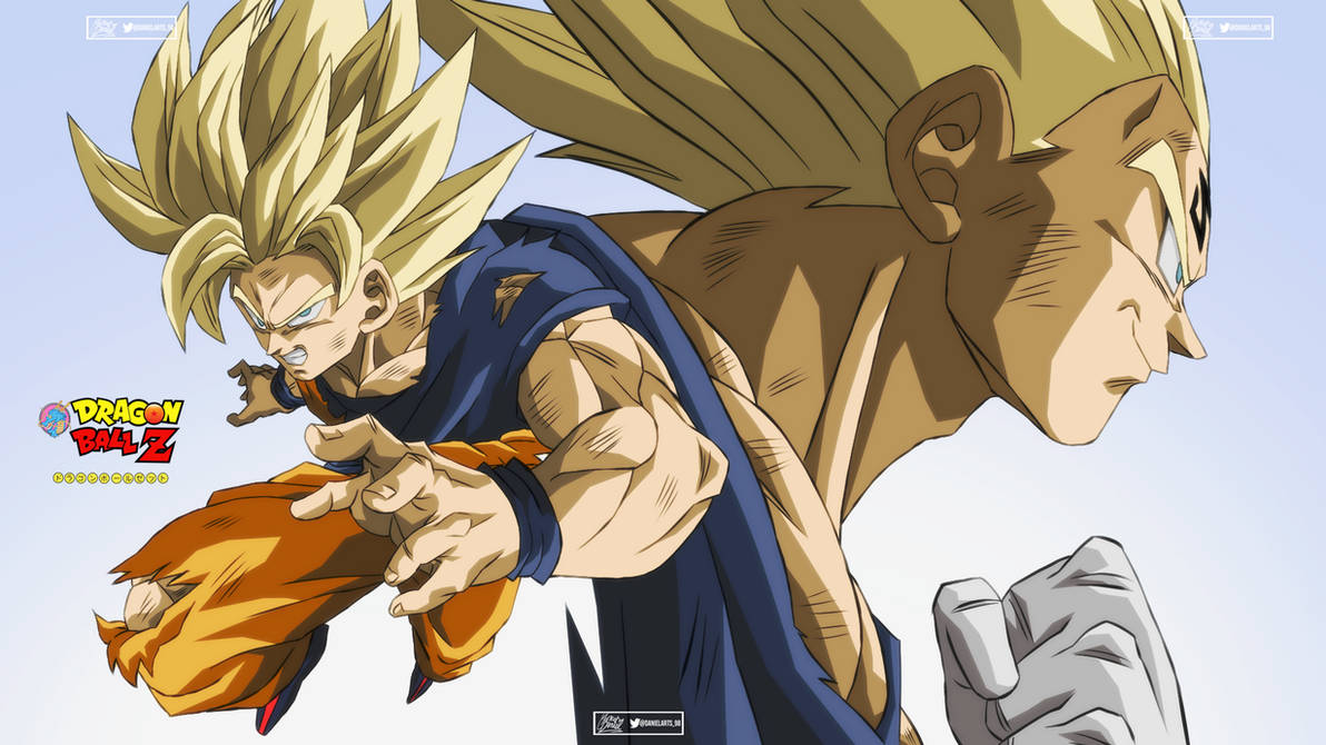 mars . - DBZ - SSJ2 Goku vs Majin Vegeta