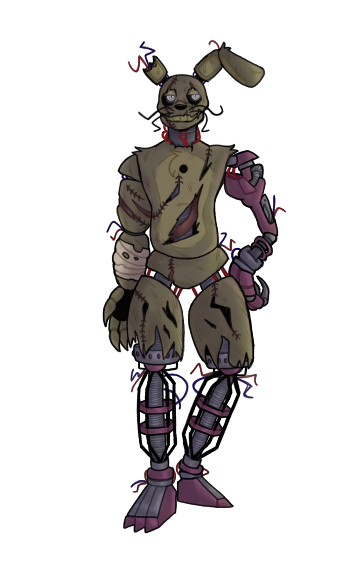 Springtrap design (yes I am a simp) by XJust0SophieX on DeviantArt