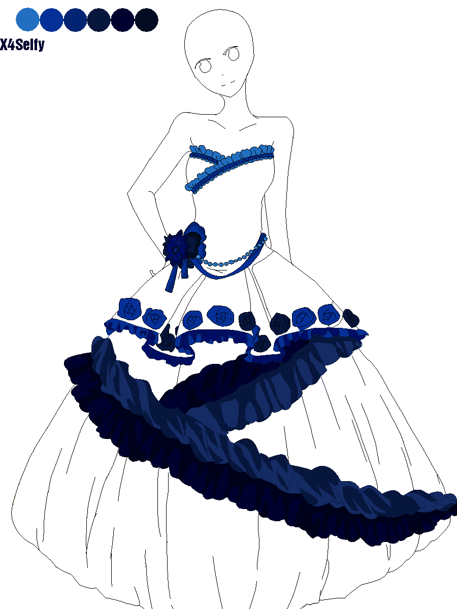 Doll Base 12 - Dress by x4Selfy on DeviantArt