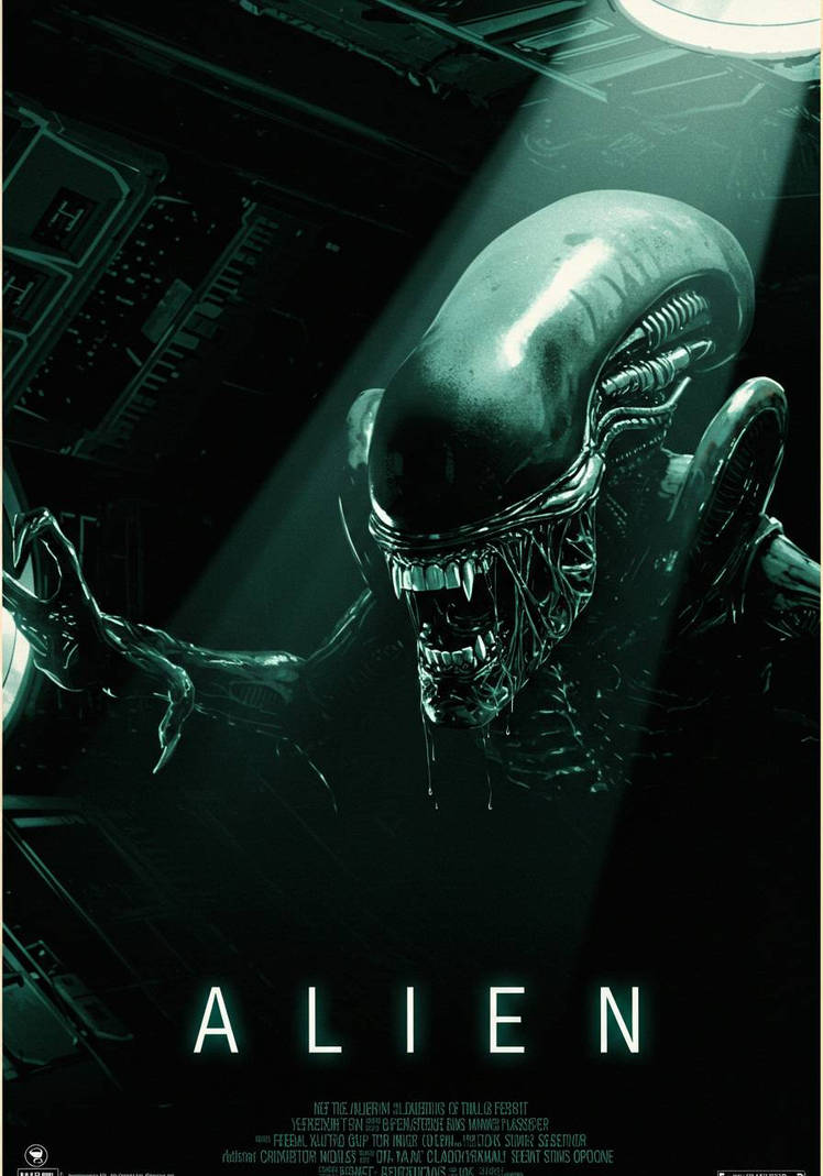 Alien horror movie poster by avpai96 on DeviantArt