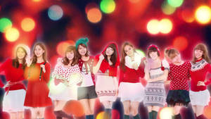 Girls Generation Christmas Wallpaper by SailorTrekkie92