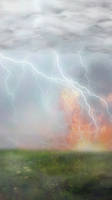 Thunder rolls' lightning strikes iphone wallpaper by SailorTrekkie92