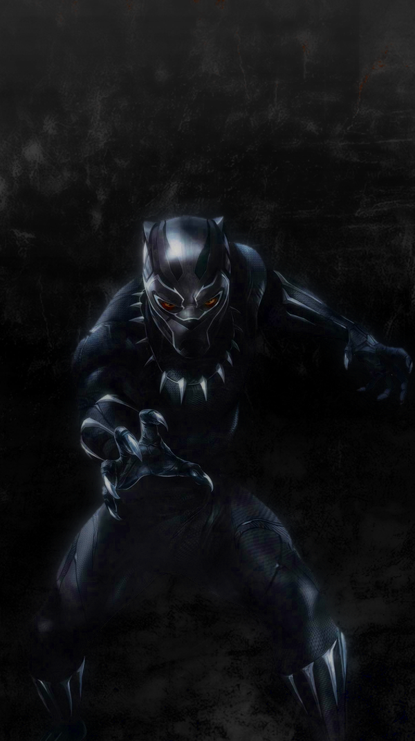 Black panther iphone discount wallpaper